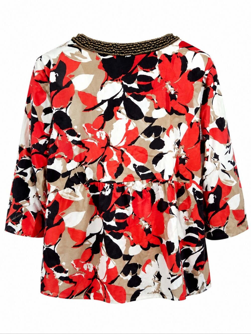 Lane Bryant NWT Beaded Collar Floral Blazer Jacket Plus Sz. 28 Office - Picture 6 of 11